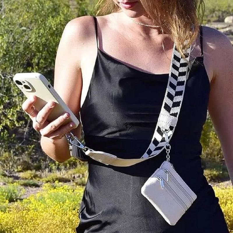 Essential for travel-Phone Strap with Zippered Pouch