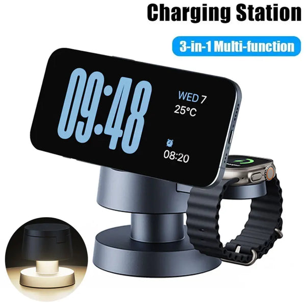Magnetic Night Light Wireless Charger Stand