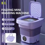 8L Portable Folding Washing Machine