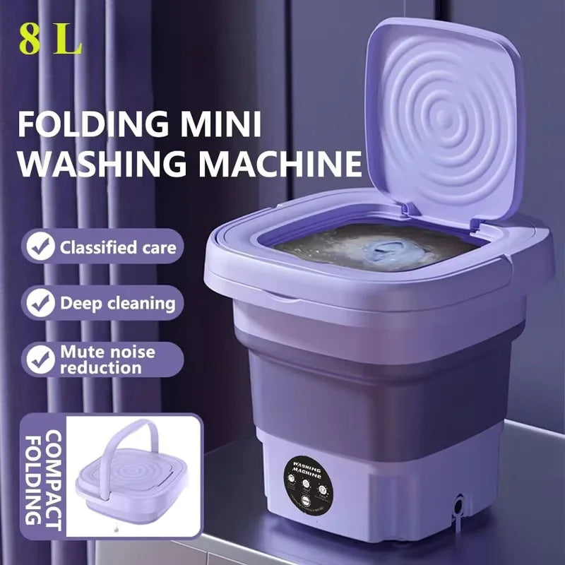 8L Portable Folding Washing Machine