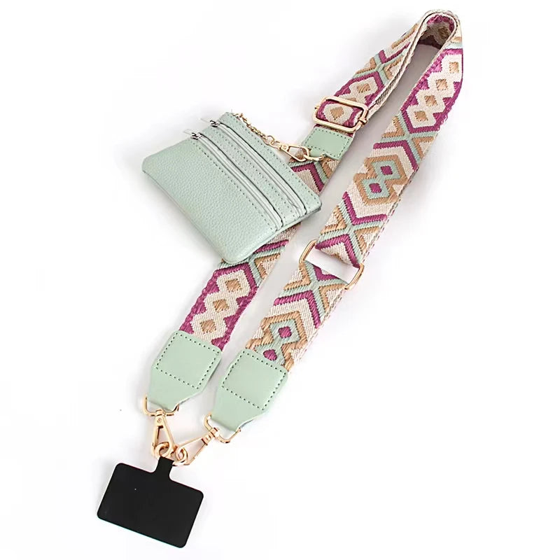 Essential for travel-Phone Strap with Zippered Pouch