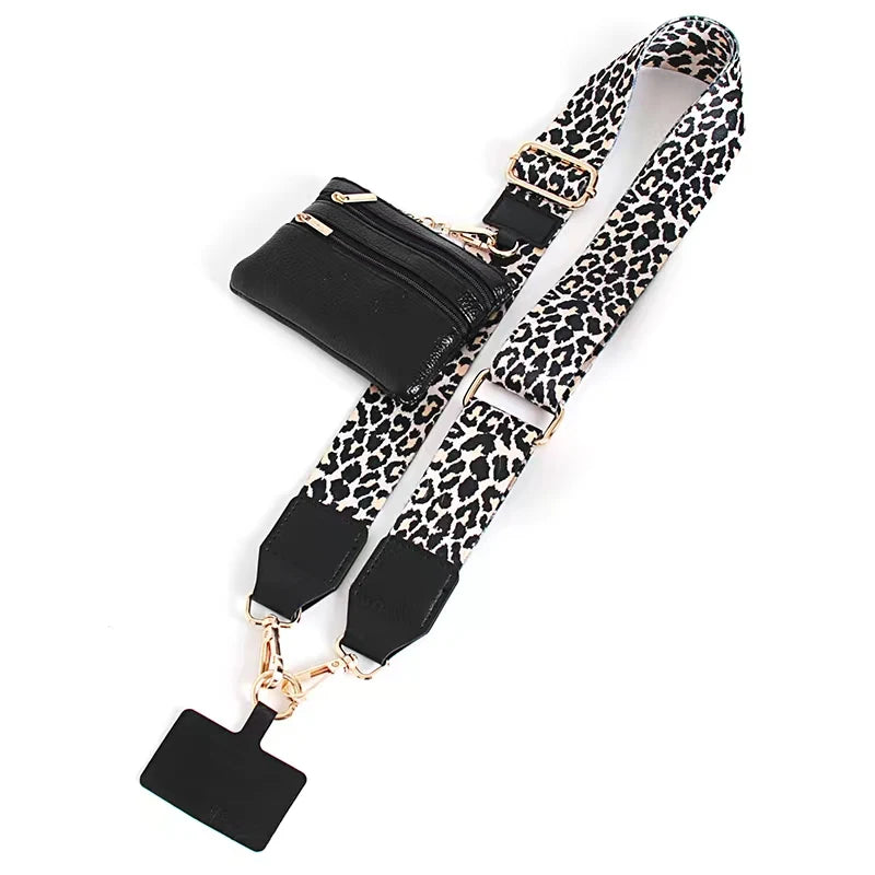 Essential for travel-Phone Strap with Zippered Pouch