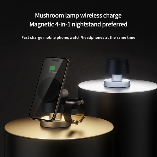 Magnetic Night Light Wireless Charger Stand