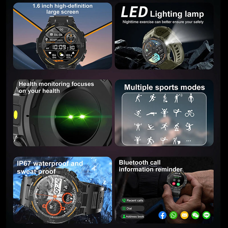 Smartwatch Military Men