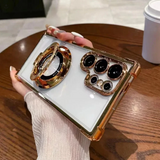 Electroplated Magnetic Stand Protective Case