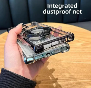 Electroplated Magnetic Stand Protective Case