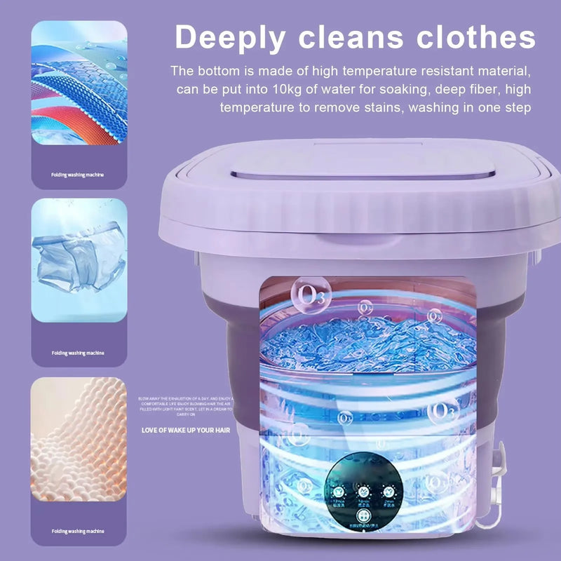 8L Portable Folding Washing Machine
