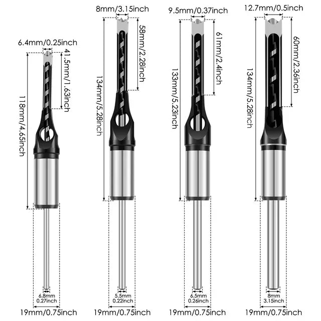Woodworking Square Hole Drill Bits Adapter Bracket