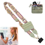 Essential for travel-Phone Strap with Zippered Pouch
