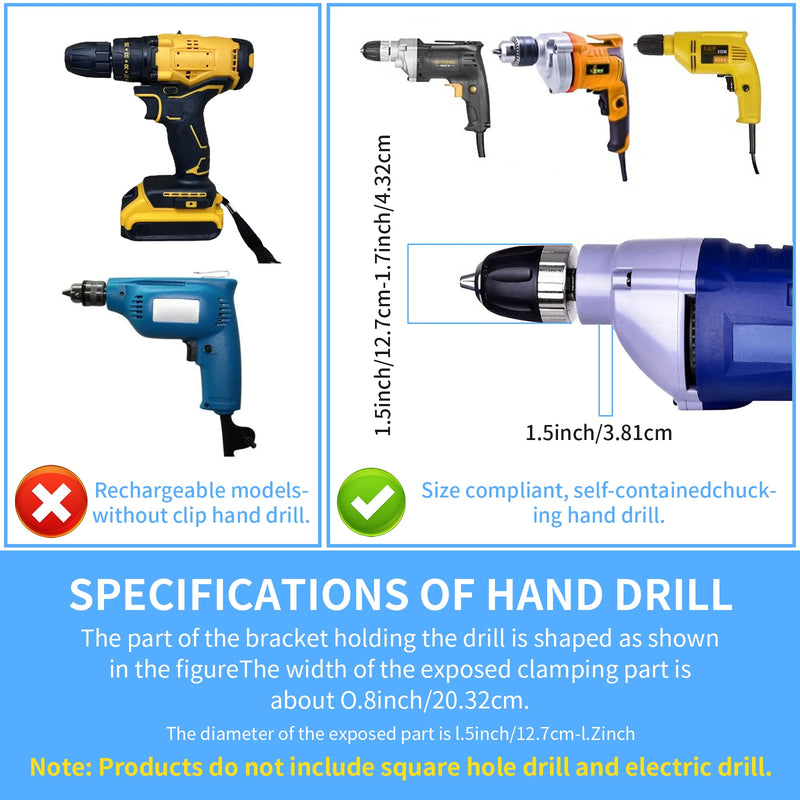Woodworking Square Hole Drill Bits Adapter Bracket